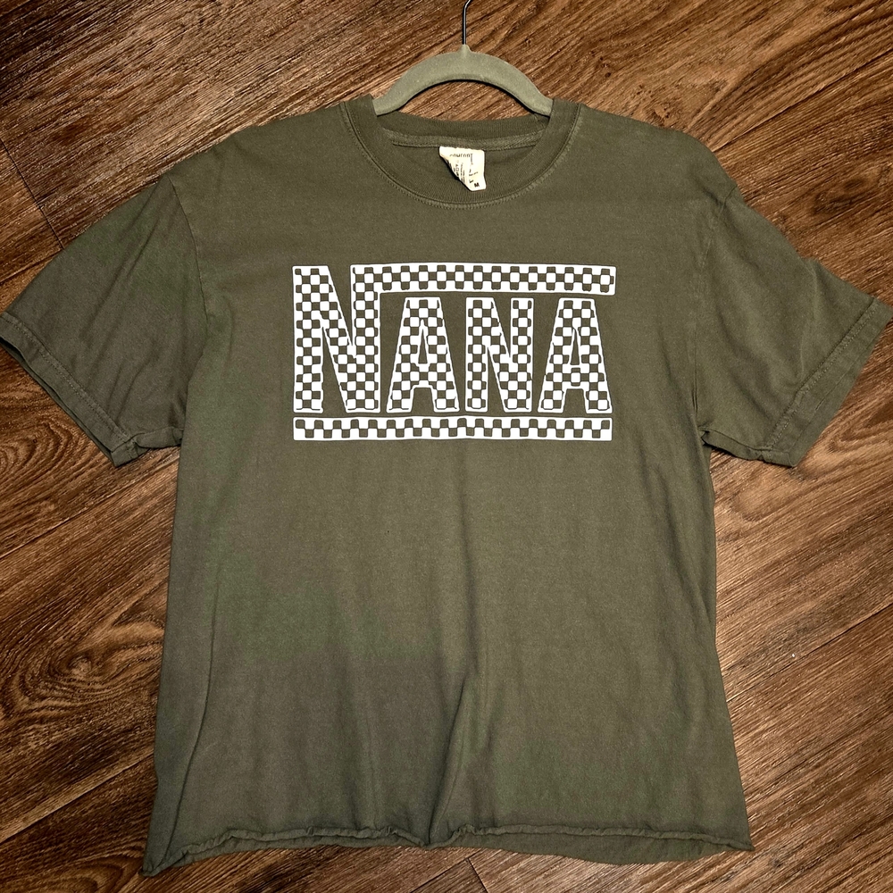 Comfort Colors Dark Olive Graphic Tee